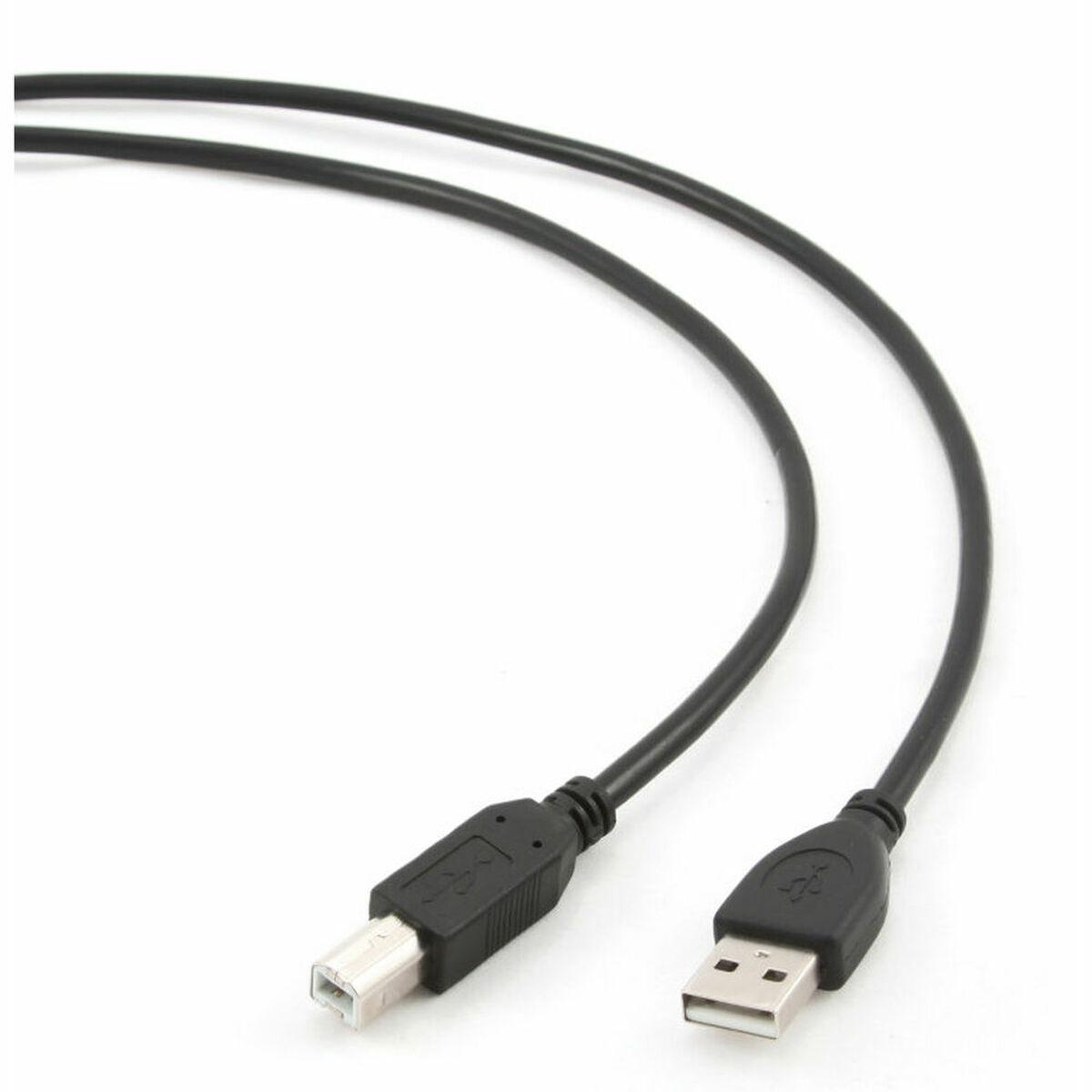 GEMBIRD USB A til USB B-kabel 3 m - Sort (USB 2.0)
