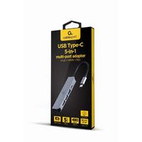 USB Hub GEMBIRD A-CM-COMBO5-03 Sølvfarvet