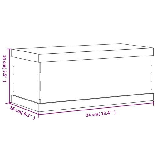 Montre 34x16x14 cm akryl transparent