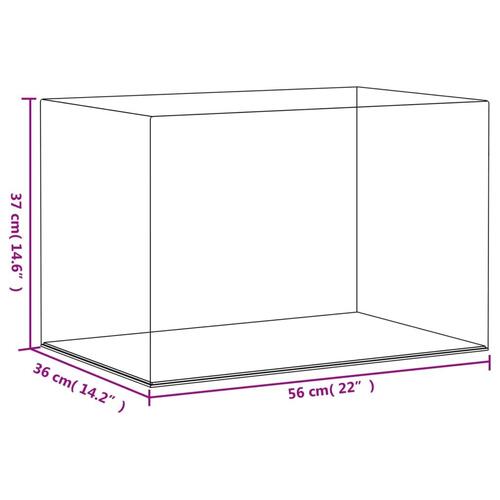Montre 56x36x37 cm akryl transparent