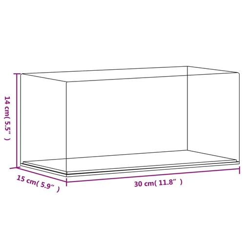 Montre 30x15x14 cm akryl transparent