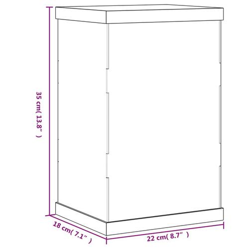 Montre 22x18x35 cm akryl transparent