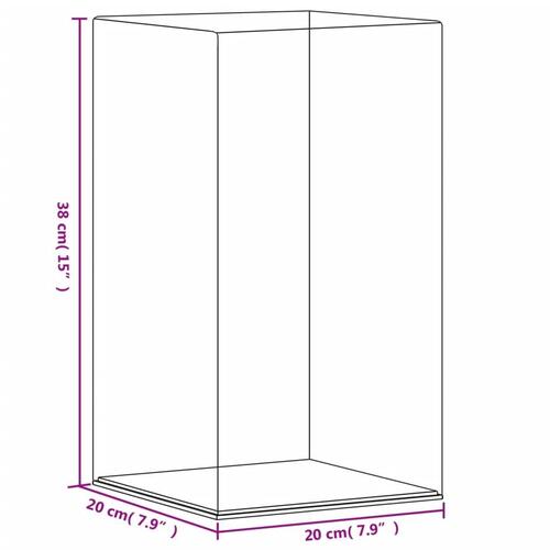 Montre 20x20x38 cm akryl transparent