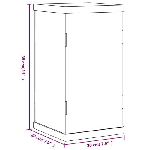 Montre 20x20x38 cm akryl transparent