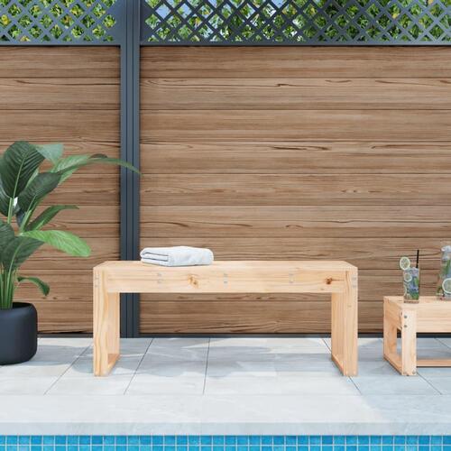 Havebænk 110x38x45 cm massivt fyrretræ