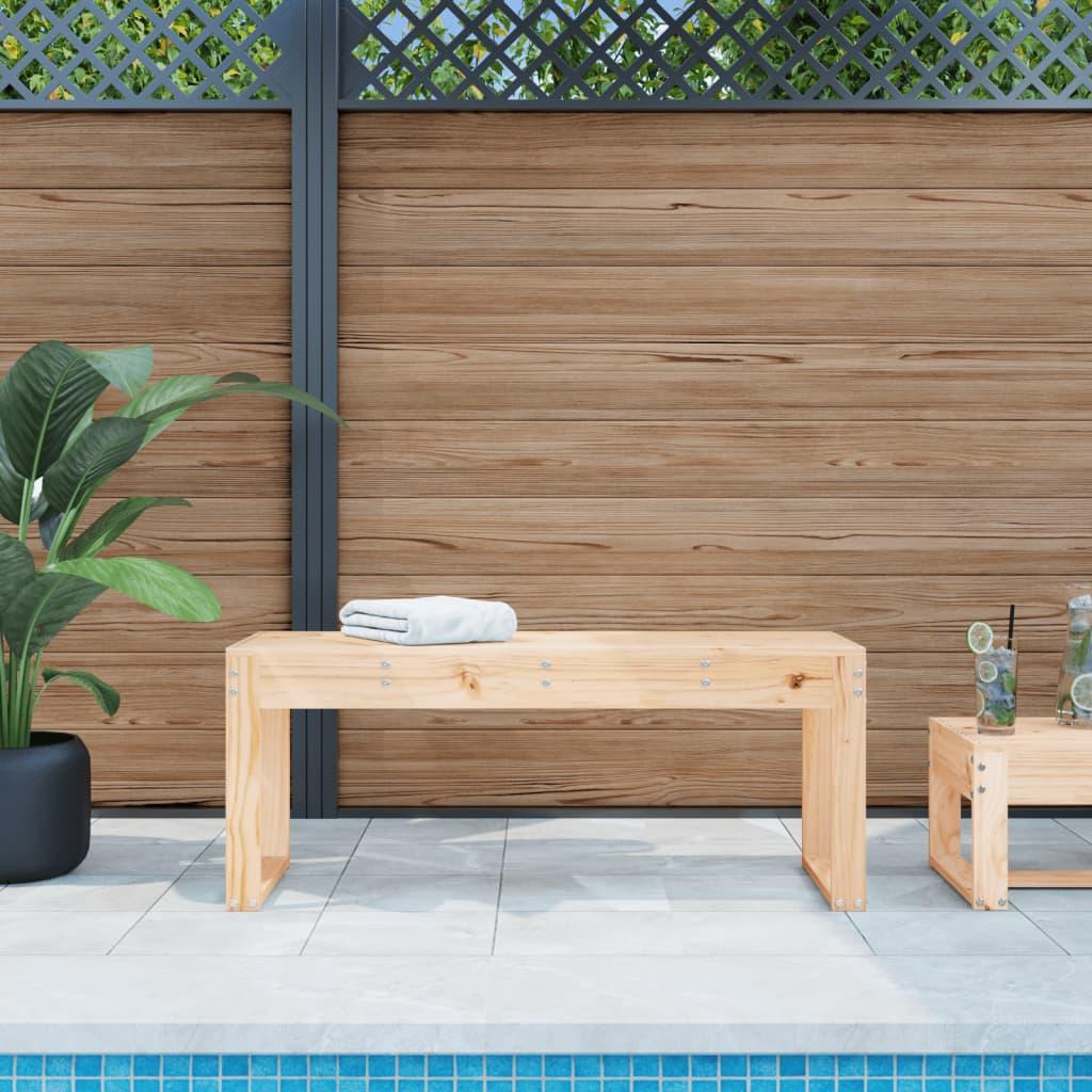 Havebænk 110x38x45 cm massivt fyrretræ