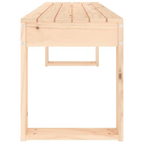 Havebænk 110x38x45 cm massivt fyrretræ