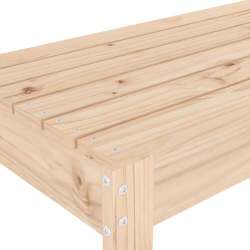 Havebænk 110x38x45 cm massivt fyrretræ