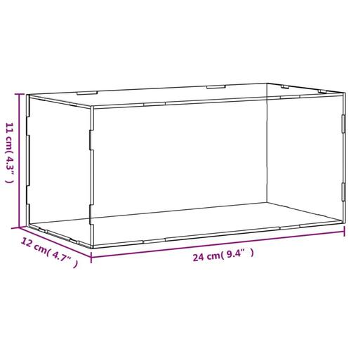 Montre 24x12x11 cm akryl transparent