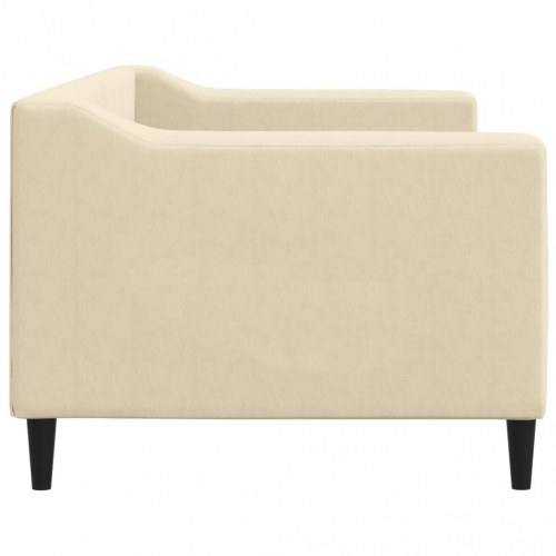 Daybed sengeramme 80×200 cm i stof - cremefarvet