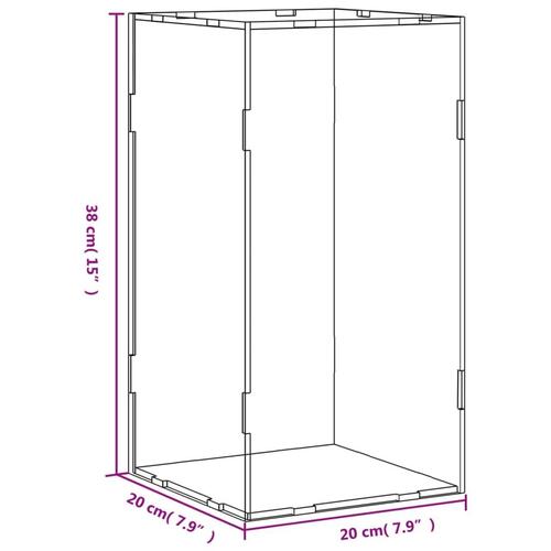 Montre 20x20x38 cm akryl transparent