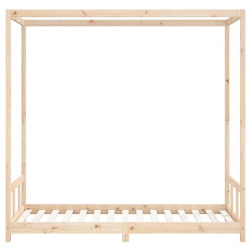 Sengeramme til juniorseng 90 x 190 cm - massivt fyrretræ, himmelseng