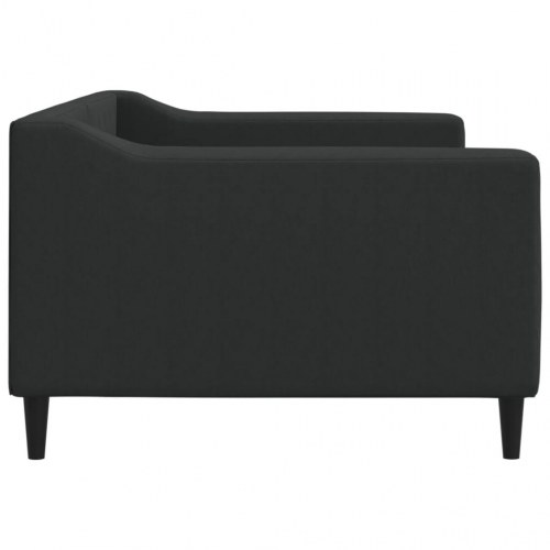 Daybed 90 × 190 cm i stof - sort sengeramme/sovesofa