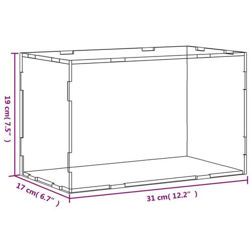 Montre 31x17x19 cm akryl transparent