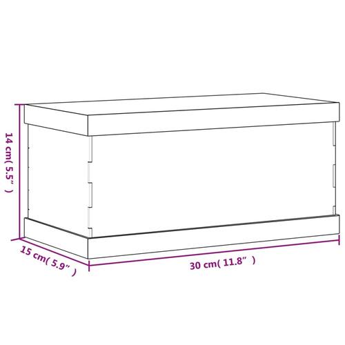 Montre 30x15x14 cm akryl transparent