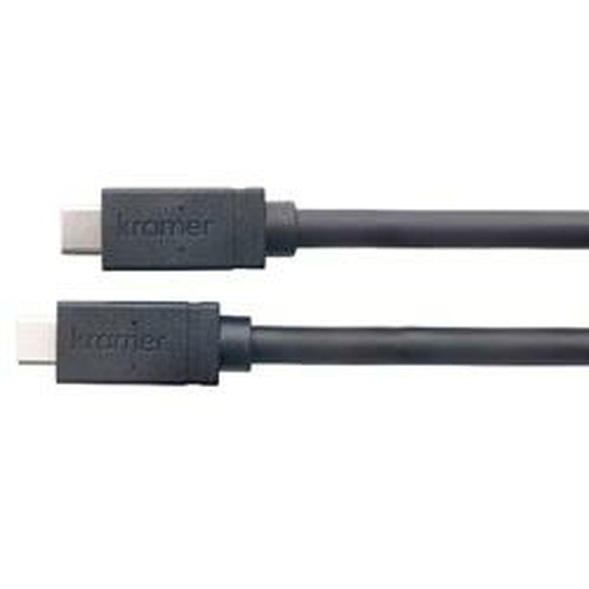 USB-C-kabel Kramer Electronics 96-021910515 Sort 6 m