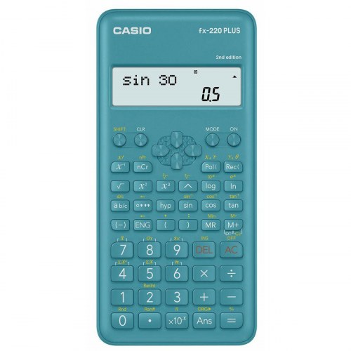 Casio fx-220 PLUS 2nd Edition videnskabelig lommeregner - blå