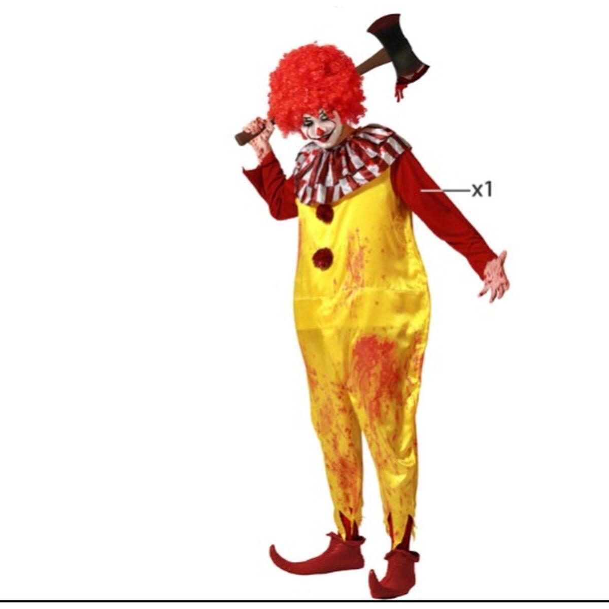 Kostume til voksne Mande klovn Halloween XS/S