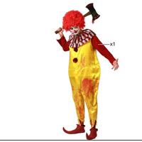 Kostume til voksne Mande klovn Halloween M/L