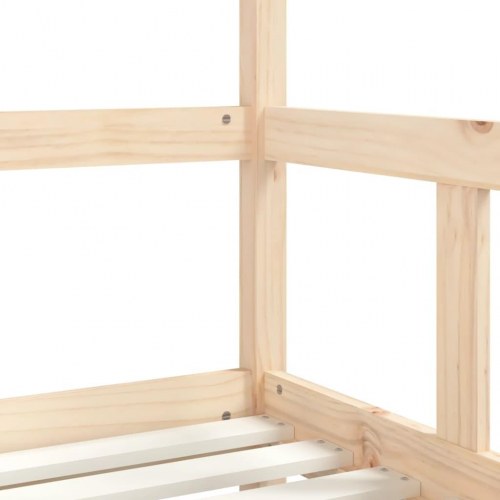 Sengeramme til juniorseng 70×140 cm - massivt fyrretræ