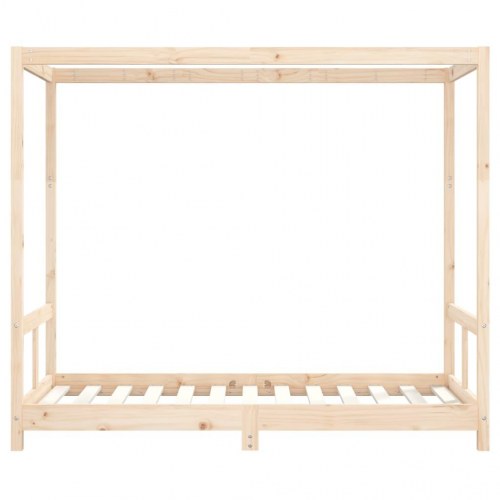Sengeramme til juniorseng 80×160 cm - massivt fyrretræ, himmelseng