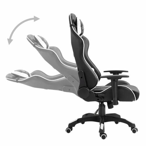 Gamingstol kunstlæder hvid