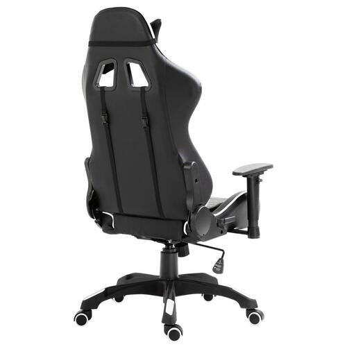 Gamingstol kunstlæder hvid