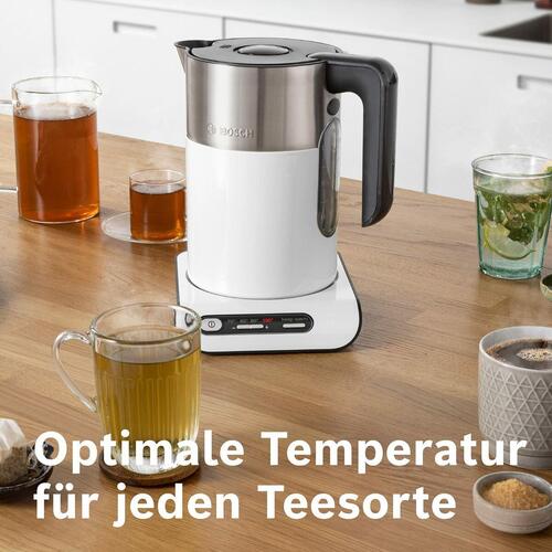 Kedel BOSCH TWK8611P Hvid Antracit Stål Plastik Plastik/Rustfrit stål plástico,acero inoxidable 2400 W 1,5 L