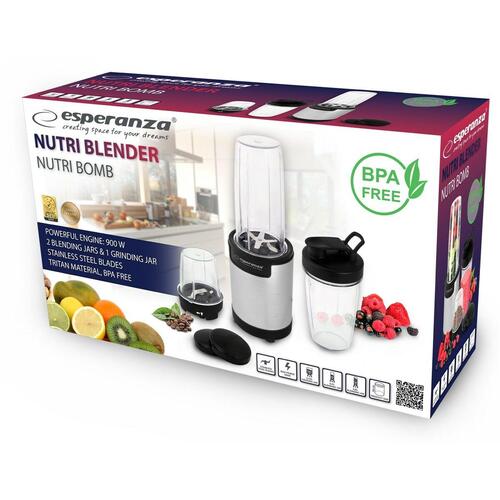 Blender Esperanza Sort 900 W