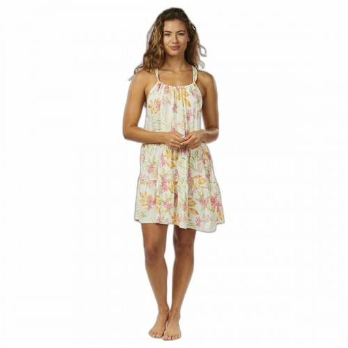 Rip Curl Sun Dance Up kjole - hvid tropisk, XS
