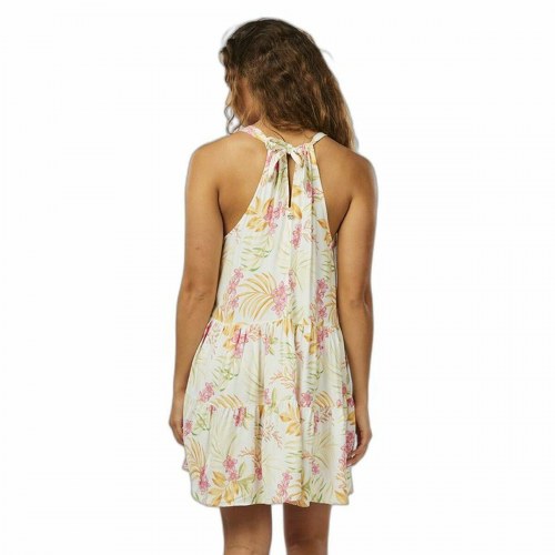 Rip Curl Sun Dance Up kjole - hvid tropisk, XS