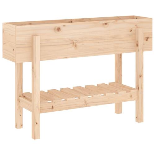 Højbed 101x30x69 cm massivt fyrretræ