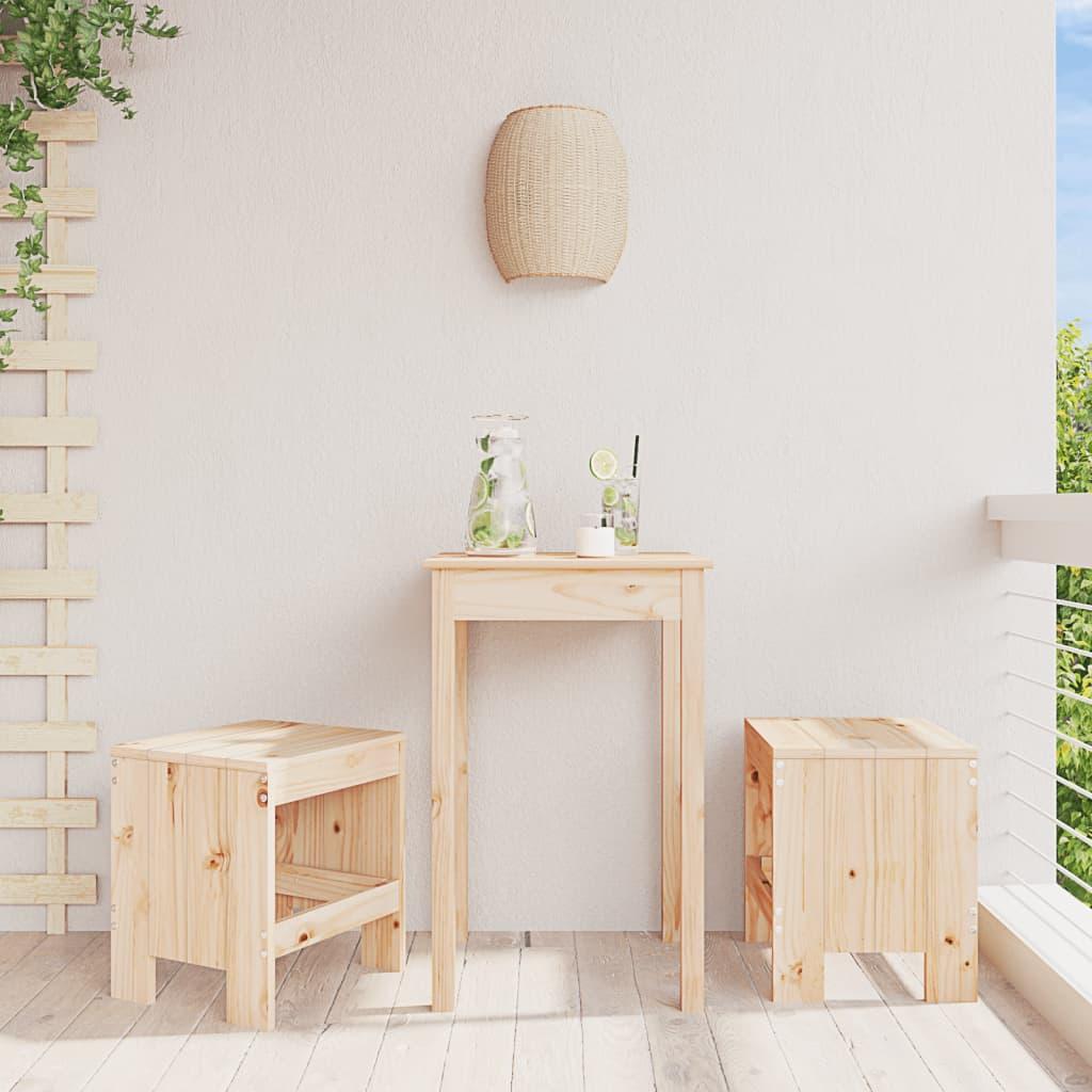 Haveskamler 2 stk. 40x36x45 cm massivt fyrretræ