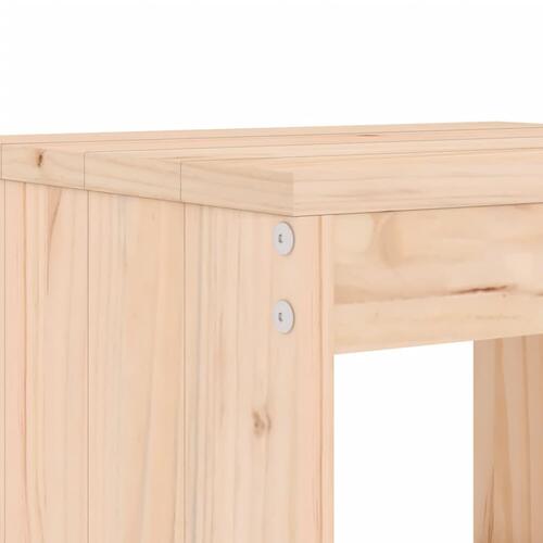 Haveskamler 2 stk. 40x36x45 cm massivt fyrretræ