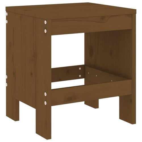 Haveskamler 2 stk. 40x36x45 cm massivt fyrretræ gyldenbrun