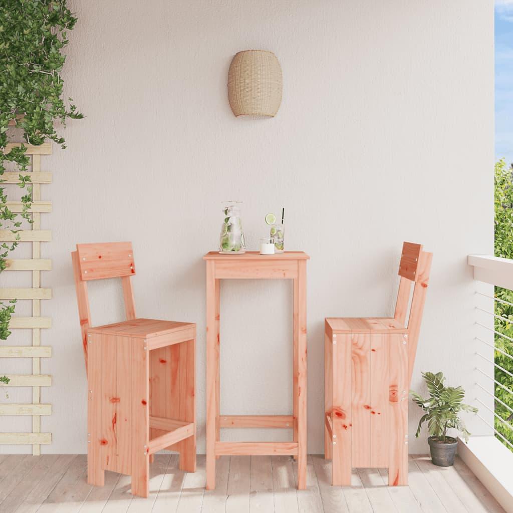 Barstole 2 stk. 40x48,5x115,5 cm massivt douglasgran