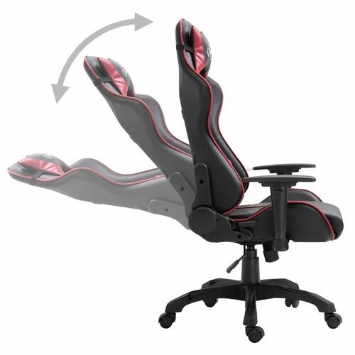 Gamingstol kunstlæder vinrød