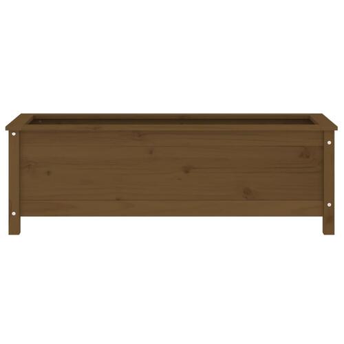 Højbed 119,5x40x39 cm massivt fyrretræ gyldenbrun