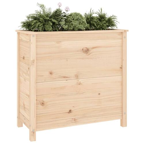 Plantekasse 82,5x40x78 cm massivt fyrretræ