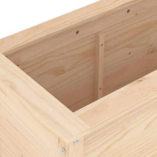 Plantekasse 82,5x40x78 cm massivt fyrretræ