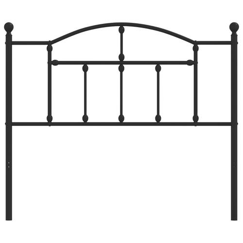 Sengegavl 107 cm metal sort