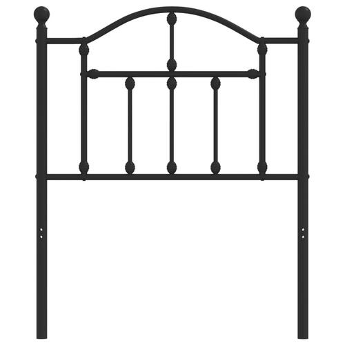 Sengegavl 75 cm metal sort