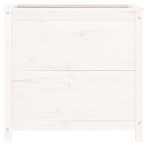 Plantekasse 82,5x40x78 cm massivt fyrretræ hvid
