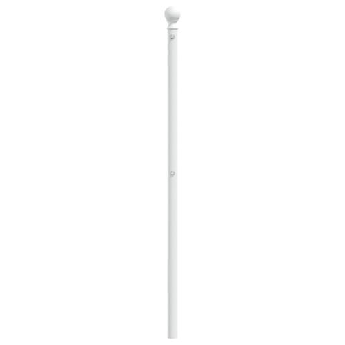 Sengegavl 160 cm metal hvid