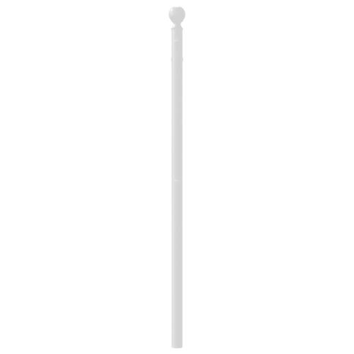 Sengegavl 100 cm metal hvid