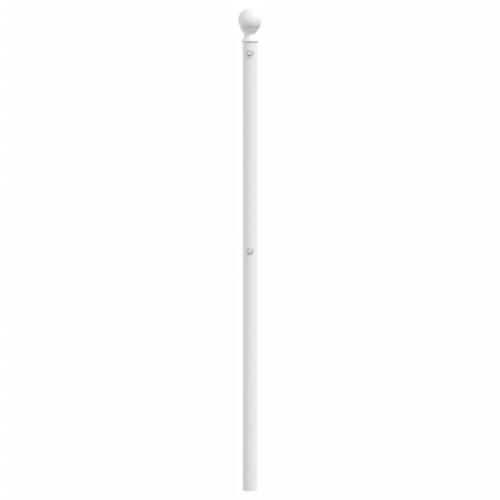 Sengegavl 180 cm metal hvid