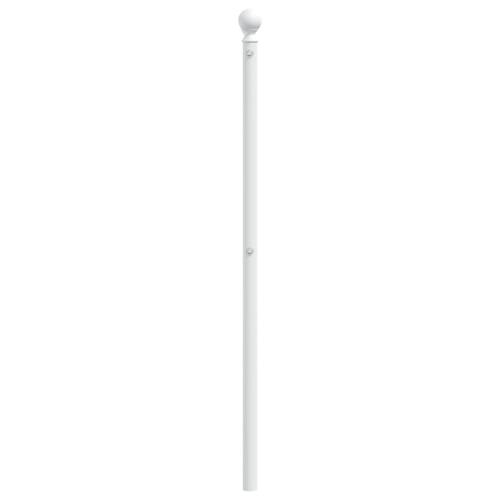 Sengegavl 140 cm metal hvid