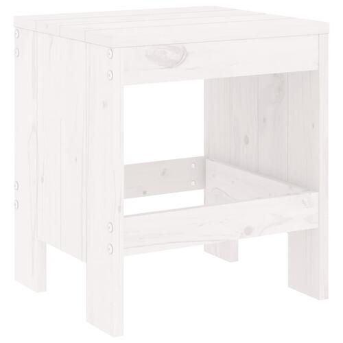 Haveskamler 2 stk. 40x36x45 cm massivt fyrretræ hvid
