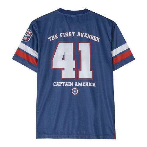 Unisex Kortærmet T-shirt The Avengers Legend Blå L