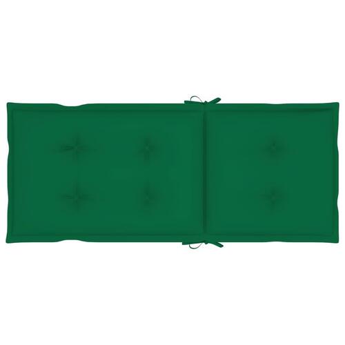Hynder til havestole 6 stk. 120x50x7 cm grøn (OUTLET A)